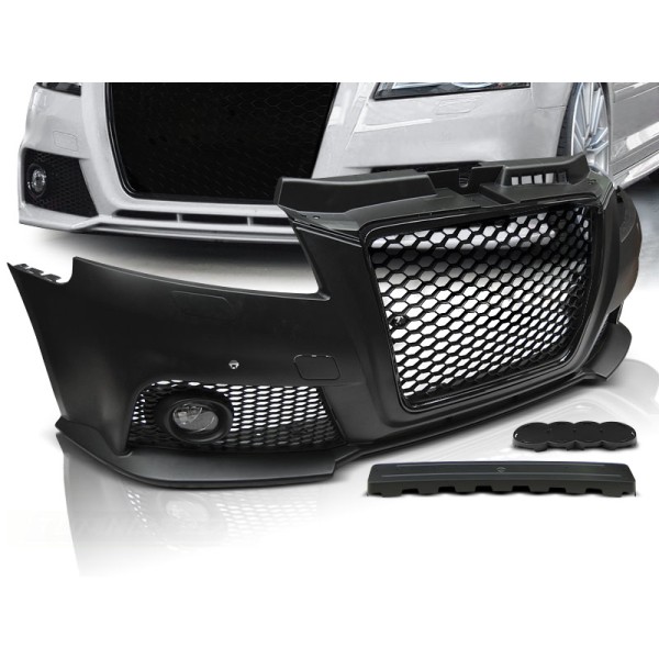 Přední nárazník - AUDI A3 08-12 RS STYLE černý s PDC
