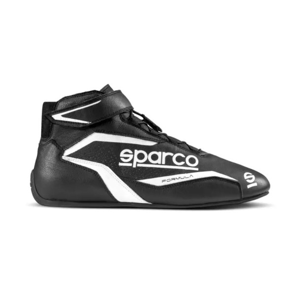 Závodní boty Sparco Formula s homologací FIA, Barva: černo-bílá