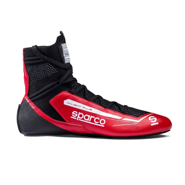 Závodní boty Sparco X-LIGHT PLUS, s homologací FIA, barva: červeno-černá