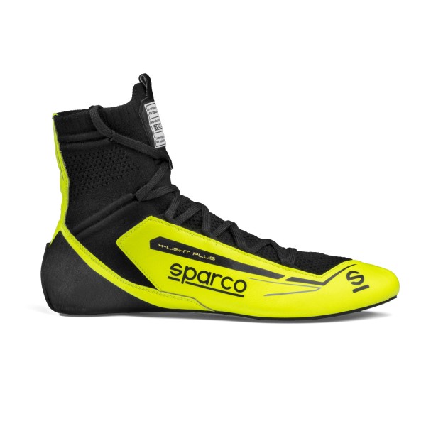 Závodní boty Sparco X-LIGHT PLUS, s homologací FIA, barva: žluto-černá
