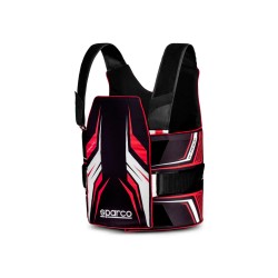 Sparco kartingová ochranná vesta K-TRACK, barva černo-červená
