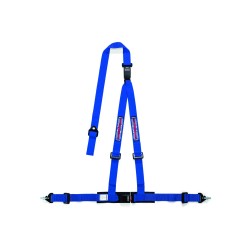 Tříbodový bezpečnostní pás Sparco CLUB H-3M DUAL Martini Racing, s homologací ECE, odpojitelný, barva: modrá