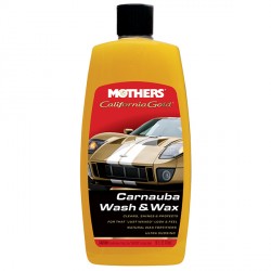 Mothers California Gold Carnauba Wash & Wax - luxusní hustý autošampon s karnaubským voskem, 473 ml