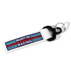 Přívěsek na klíče Sparco ve tvaru tažného oka Martini Racing, barva bílá
