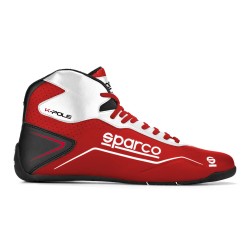 Kartingové boty Sparco K-Pole, barva: červeno-bílá