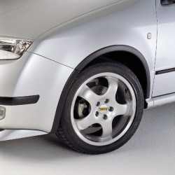 Škoda Roomster - Lemy blatníků, ABS černý s rastrem