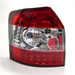 Audi A4 8E AVANT - Zadní světla LED provedení Červené/Chrom