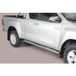 Nerez boční designové nášlapy Toyota Hilux VIII extra cab
