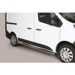 oválné boční nášlapy Misutonida se stupátky pro Nissan NV300, (SWB - short wheel base - krátký rozvor) od r.v. 2017-> , nerezové, 95x60mm