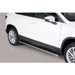 oválné boční nášlapy Misutonida se stupátky pro Seat Ateca, od r.v. 2016-> , nerezové, 95x60mm