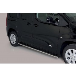 oválné boční nášlapy Misutonida se stupátky pro Opel Combo E (krátký / dlouhý rozvor), od r.v. 2018-> , nerezové, 95x60mm