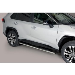 oválné boční nášlapy Misutonida se stupátky pro Toyota RAV 4 / hybrid, od r.v. 2019-> , nerezové, 95x60mm