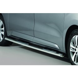oválné boční nášlapy Misutonida se stupátky pro Peugeot Expert / Traveller, od r.v. 2016-> , nerezové, 95x60mm, MWB / LWB