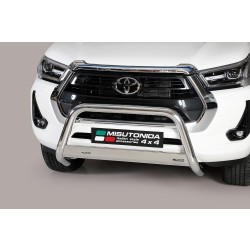 Toyota Hilux VIII 2020 facelift nerezový přední ochranný rám 63mm