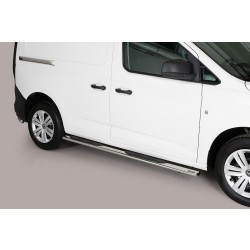 oválné boční nášlapy Misutonida se stupátky pro Volkswagen Caddy IV, od r.v. 2020-> , nerezové, 95x60mm