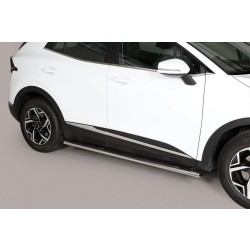 oválné boční nášlapy Misutonida se stupátky pro Kia Sportage V, od r.v. 2022-, nerezové, 95x60mm