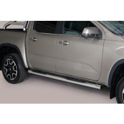 Nerez boční nášlapy se stupátky Volkswagen Amarok II double cab