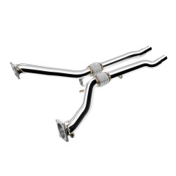 Nerezová downpipe pro Audi S4 B5 2.7 V6 biturbo 2000-2002