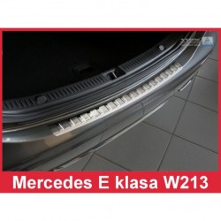 Ochranný panel zadního nárazníku nerez - Mercedes Benz W213 E klass Sedan 2016-