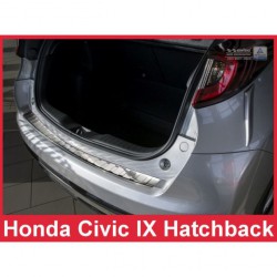 Ochranný panel zadního nárazníku nerez - Honda Civic Hatchback Facelift (2014 - 2016)
