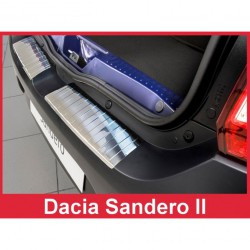 Ochranný panel zadního nárazníku nerez - Dacia Sandero (01/2013->)