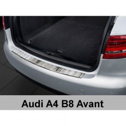 Ochranný panel zadního nárazníku nerez - Audi A4 Combi (04/2008 - 2012)