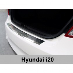 Ochranný panel zadního nárazníku nerez - Hyundai i20 (08/2008 - 11/2014) - 5 dv