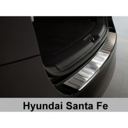 Ochranný panel zadního nárazníku nerez - Hyundai Santa Fé Facelift (2010 - 2012)