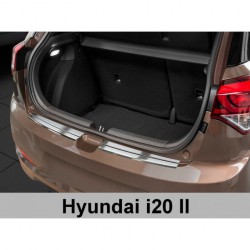 Ochranný panel zadního nárazníku nerez - Hyundai i20 (11/2014->)