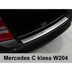 Ochranný panel zadního nárazníku nerez - Mercedes Benz C S204 Combi (08/2007 - 2011)