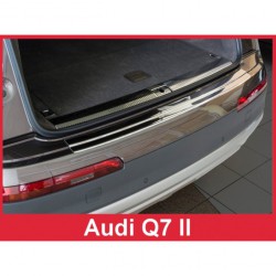 Ochranný panel zadního nárazníku nerez - Audi Q7 (06/2015->)