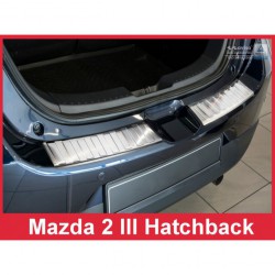 Ochranný panel zadního nárazníku nerez - Mazda 2 III Hatchback  (2014->)