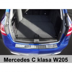 Ochranný panel zadního nárazníku nerez - Mercedes Benz C S205 Combi (09/2014->)