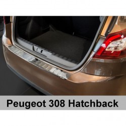 Ochranný panel zadního nárazníku nerez - PEUGEOT 308 Hatchback