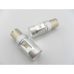 SUPER LED žárovka s paticí Ba15S 30W CAN BUS 12/24V - bílá barva