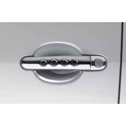 Škoda Roomster - Kryty pod kliky dveří - malé, sada 2 ks, ABS - design matný chrom