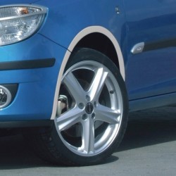 Škoda Fabia II Combi - Lemy blatníků, ABS stříbrný matný