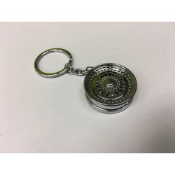 Přívěšek na klíče - stříbrné kolo