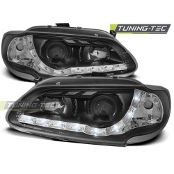 RENAULT MEGANE / SCENIC 96-99 - přední černá světla s LED svícením