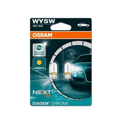 OSRAM DIADEM CHROME autožárovky W5W - chromová baňka s oranžovým světlem