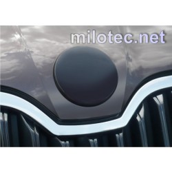 Škoda Superb III - kryt emblému - přední , ABS černá metalíza