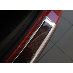 NEREZ Kryt prahu zadních dveří Mazda CX-5 - nerez-červený karbon