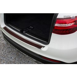 NEREZ Kryt prahu zadních dveří Mercedes GLC - nerez / červený karbon