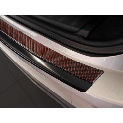 NEREZ Kryt prahu zadních dveří Jaguar F-Pace - grafit nerez-červený karbon