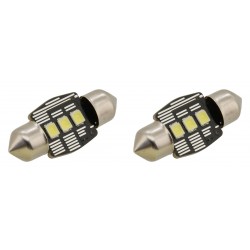 LED žárovky 3 LED SMD 12V suf.11X32 SV8.5 NEW-CAN-BUS bílá 2ks