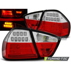 BMW E90 05-08 SEDAN - zadní LED světla červeno bílá