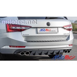 Škoda Superb III sedan/combi 2015- - difuzor zadního nárazníku, ABS černý lesklý