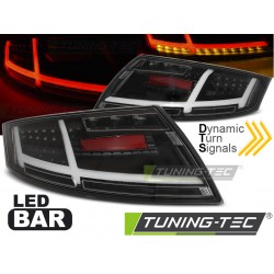 AUDI TT 06-14 - zadní LED světla černá s dynamickým blinkrem LED BAR