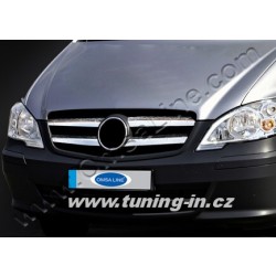 Mercedes Benz Vito W639 Facelift 2010+  NEREZ chrom lišty masky OMSA LINE