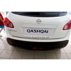 Nissan Qashqai - nerez chrom nákladový práh zadního nárazníku OMSA LINE